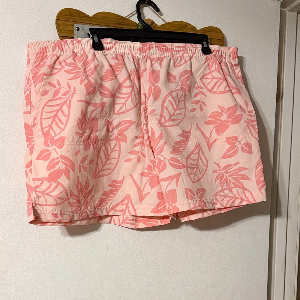 Columbia Pink Floral Athletic Shorts